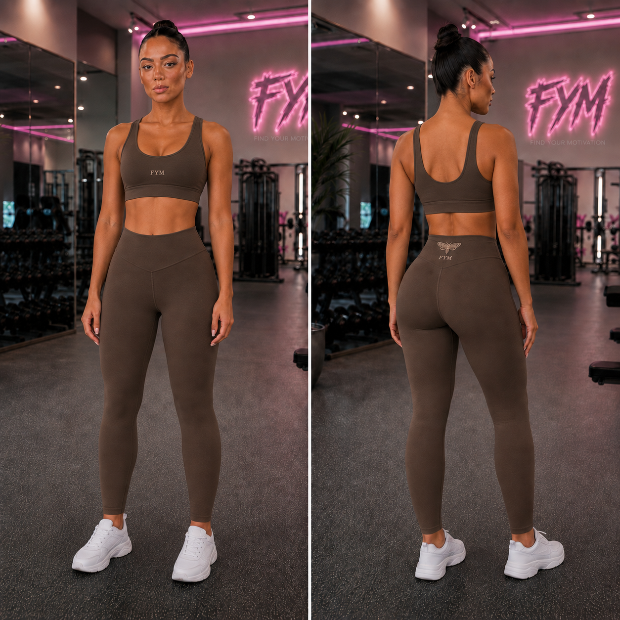 AFTERDARK Women’s Three-Piece Set — Chocolate & Cream — Size Reservation