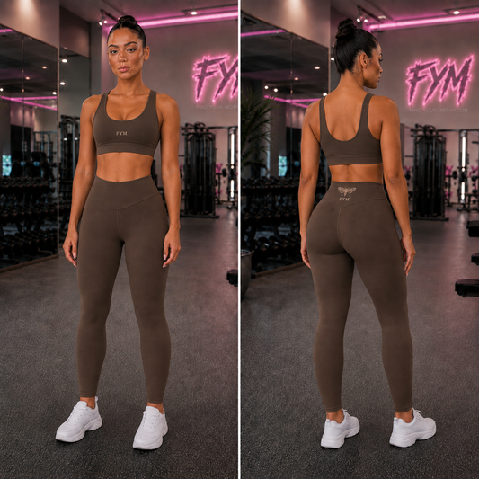 AFTERDARK Women’s Three-Piece Set — Chocolate & Cream — Size Reservation