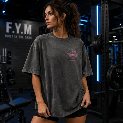 DARKNESS Women’s Acid-Wash Oversized T-Shirt — Limited Release