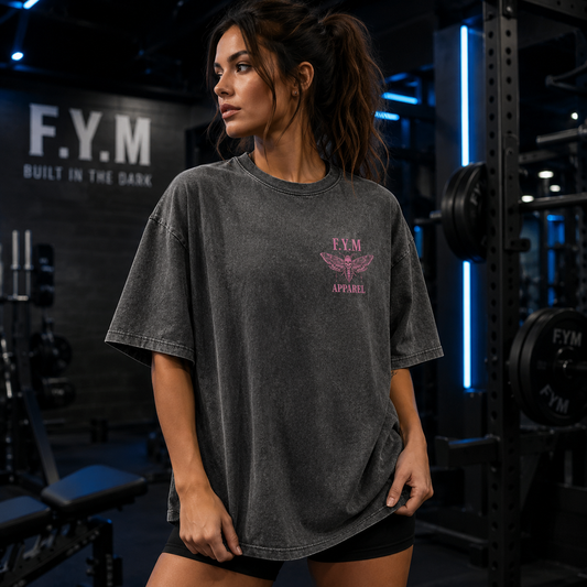 DARKNESS Women’s Acid-Wash Oversized T-Shirt — Limited Release