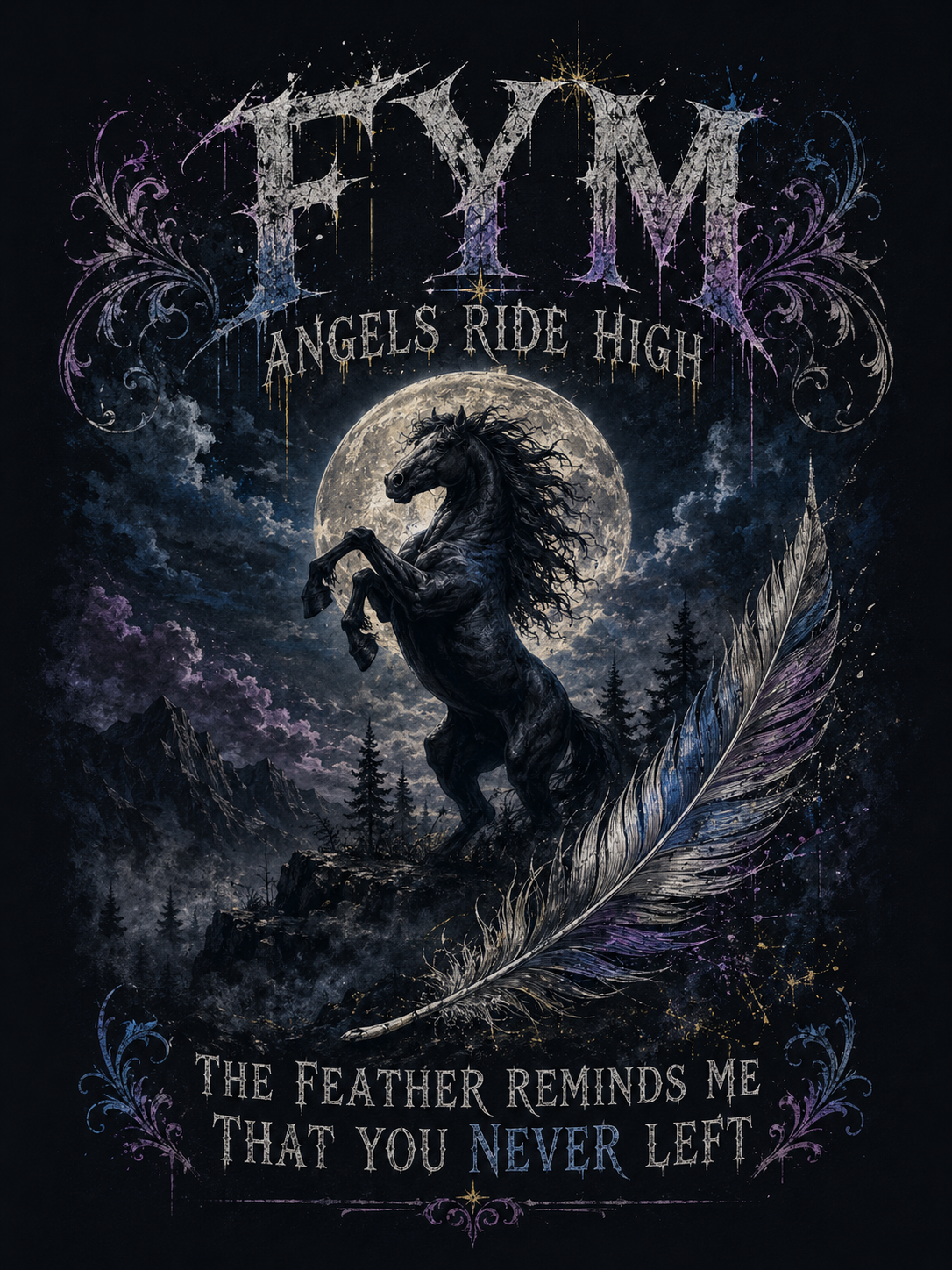 Angels Ride High - Relaxed Fit Hoodie