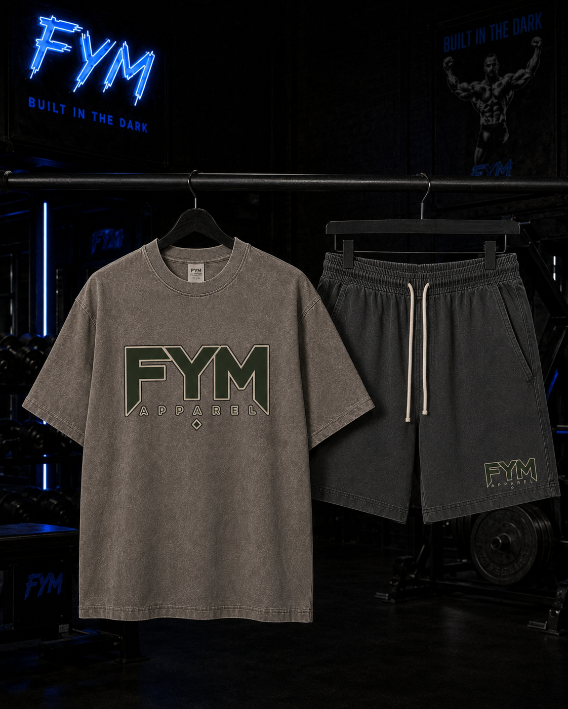 AFTERDARK Men’s Oversized Tee & Shorts Set — Pre-Order