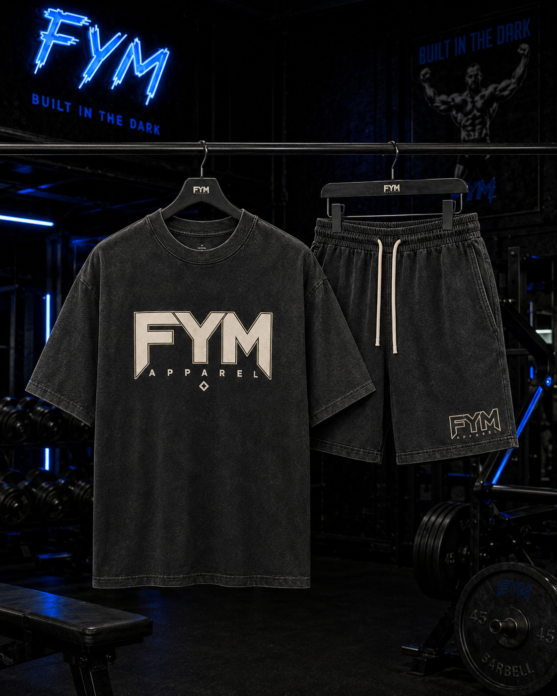AFTERDARK Men’s Oversized Tee & Shorts Set — Pre-Order