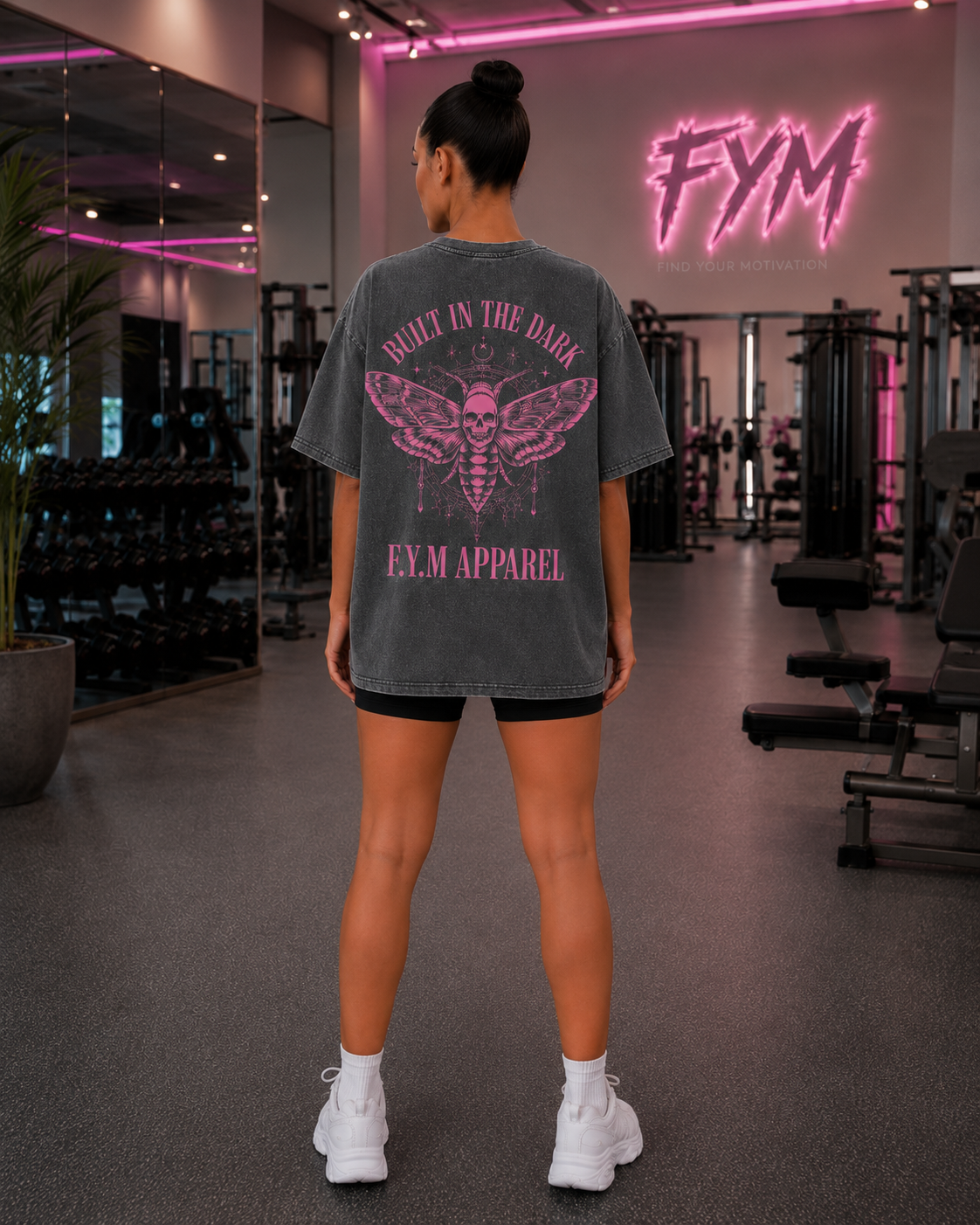 DARKNESS Women’s Acid-Wash Oversized T-Shirt — Limited Release