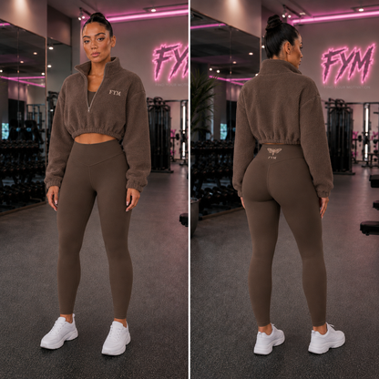 AFTERDARK Women’s Three-Piece Set — Chocolate & Cream — Size Reservation