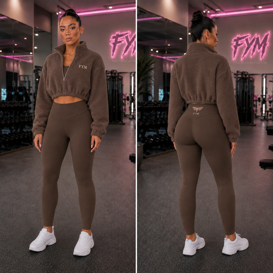 AFTERDARK Women’s Three-Piece Set — Chocolate & Cream — Size Reservation