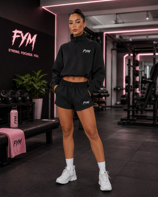 AFTERDARK Women’s Quarter-Zip Active Short Set — Pre-Order