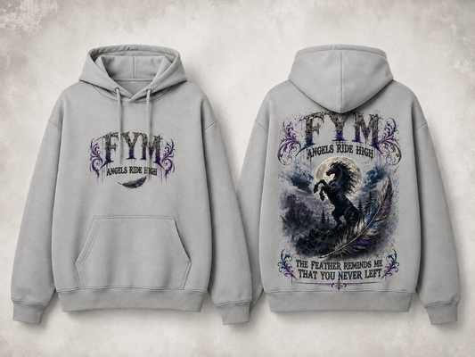 Angels Ride High - Relaxed Fit Hoodie