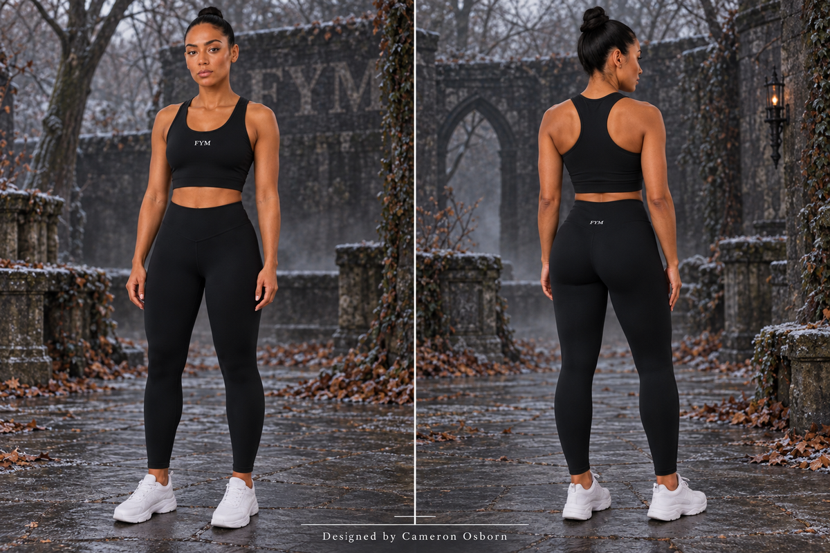 RISE WOMEN’S 3 PIECE SET — BLACK