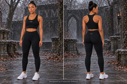 RISE WOMEN’S 3 PIECE SET — BLACK