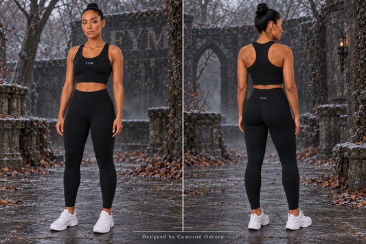 RISE WOMEN’S 3 PIECE SET — BLACK