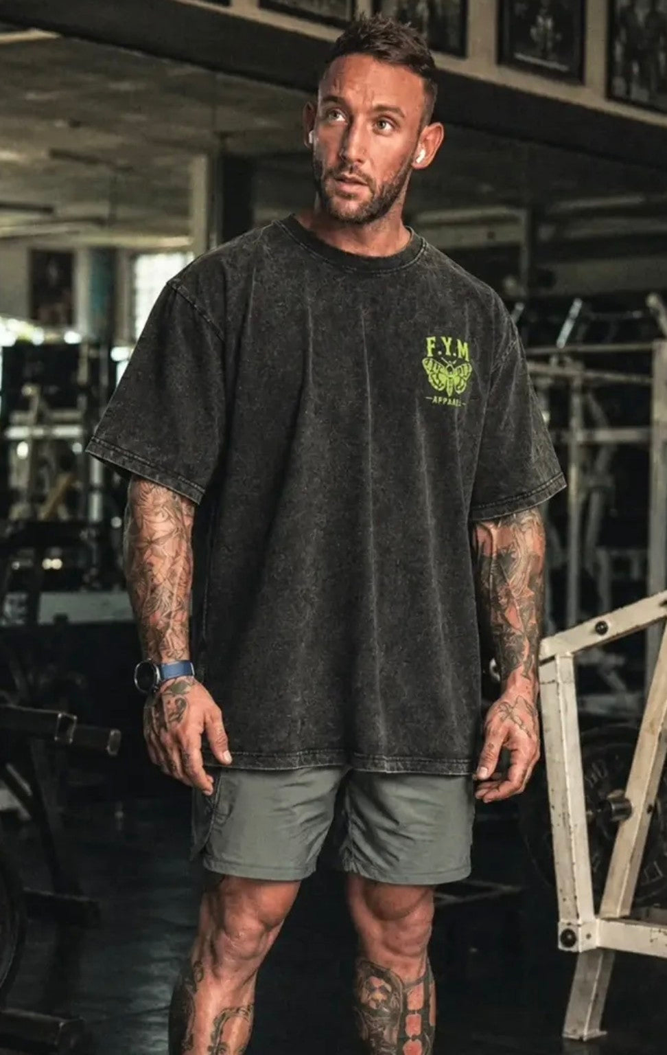 DARKNESS Men’s Acid-Wash Oversized T-Shirt — Limited Release